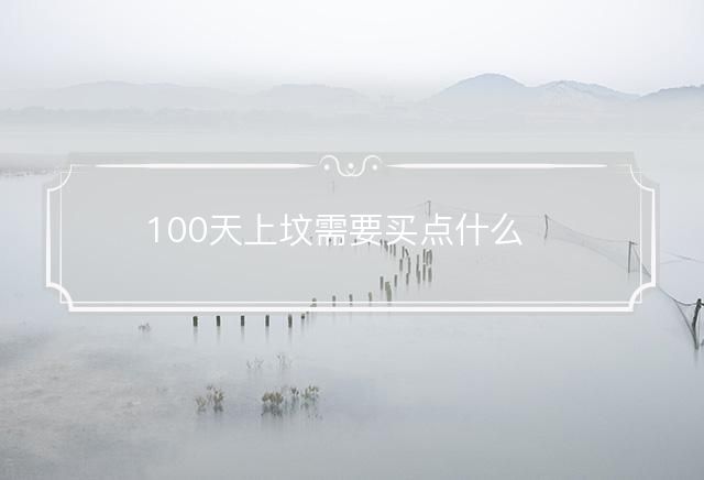 100天上坟需要买点什么，详细解释落实